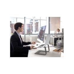 Port Designs 901103 stojak na laptop Podstawka na notebooka Aluminium, Czarny 39,6 cm (15.6")