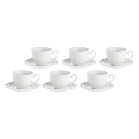 Zestaw 6 filiżanek do herbaty ze spodkiem Ducale - Biały, 220 ml