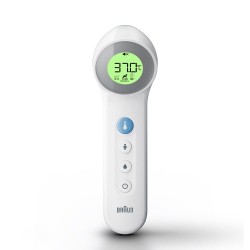 Termometr bezdotykowy Braun Age Precision BNT400 (Bezdotykowy, Pomiar kontaktowy kolor biały)