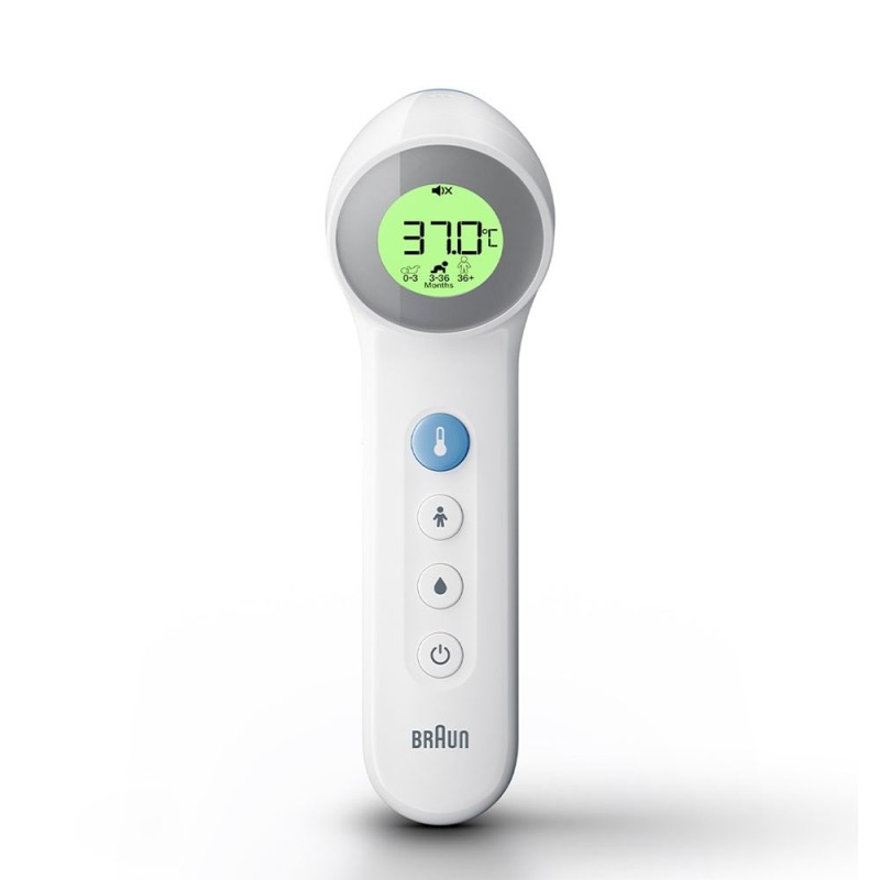 Termometr bezdotykowy Braun Age Precision BNT400 (Bezdotykowy, Pomiar kontaktowy kolor biały)