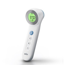 Termometr bezdotykowy Braun Age Precision BNT400 (Bezdotykowy, Pomiar kontaktowy kolor biały)