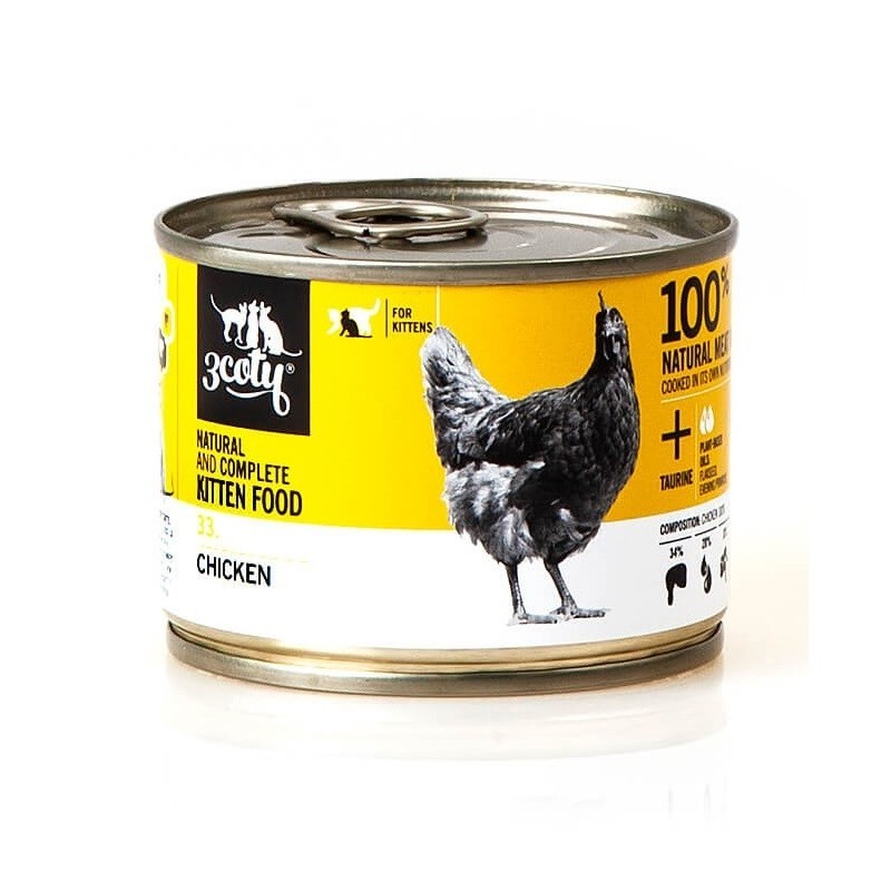 3Coty CHICKEN for Kittens 180g 3Coty CHICKEN for Kittens 180g