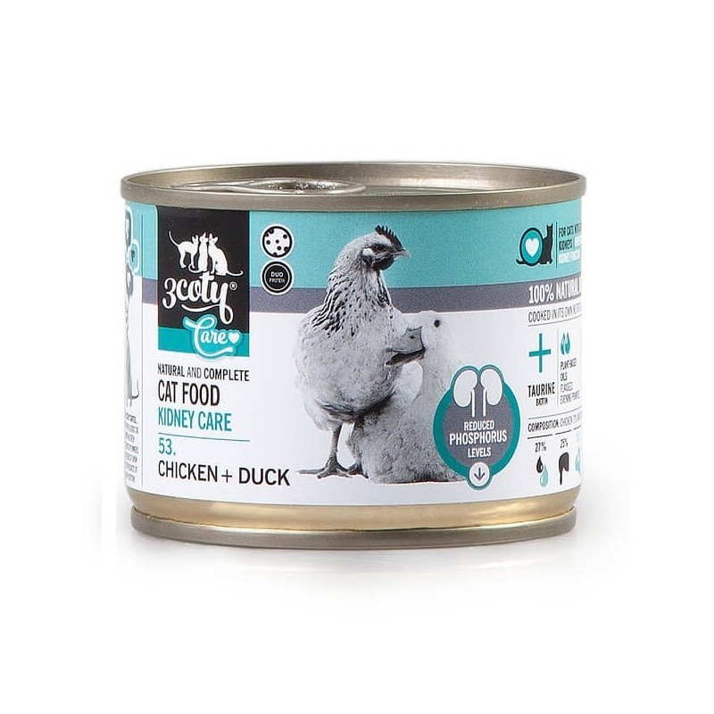 3Coty CHICKEN/DUCK Care with sensitive kidneys 180g 3Coty CHICKEN/DUCK Care with sensitive kidneys 180g