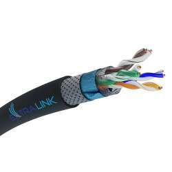 Extralink Kabel sieciowy skrętka CAT5E SFTP (SF/UTP) V2 Zewnętrzny 305M
