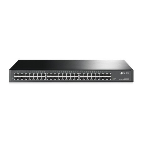 TP-Link TL-SG1048 Nie zarządzany Gigabit Ethernet (10/100/1000) 1U Czarny