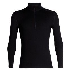 Bluza termoaktywna Icebreaker 260 Tech L/S Half Zip - black