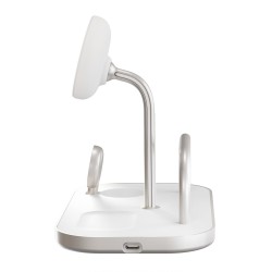Ładowarka ZENS ZEDC29W/00, Wewnątrz, AC, USB, Ładowanie bezprzewodowe, 1 m, Srebrny, Biały