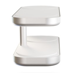 Bezprzewodowa ładowarka Zens Aluminium Series Quattro Pro 4 z zasilaczem 65 W 4x 15W Qi2 biały ZEQC01W/00
