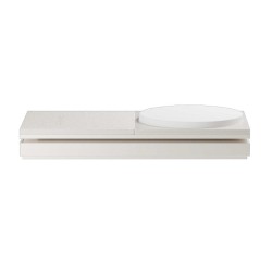 Ładowarka bezprzewodowa Qi2 15W do dwóch urządzeń - Native Union Rise 2-in-1 kompatybilna z MagSafe (sandstone)