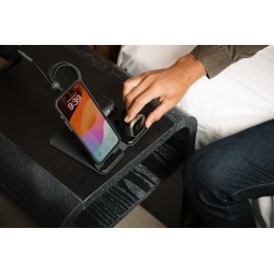 UAG 3in1 Travel Charger - bezprzewodowa ładowarka podróżna do trzech urządzeń 15W, kompatybilna z MagSafe, kabel, wtyczki i