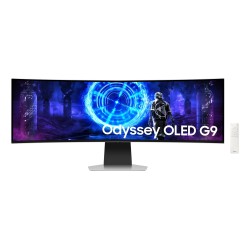 Samsung S49DG950SU monitor komputerowy 124,5 cm (49") 5120 x 1440 px Dual QHD OLED Srebrny