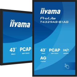 Monitor IIYAMA 108cm (42.5") T4329AS-B1AG 16:9 M-Touch 2xHDMI+UBS-C