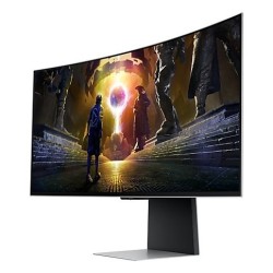 Samsung LS34DG850SUXDU monitor komputerowy 86,4 cm (34") 3440 x 1440 px OLED Srebrny