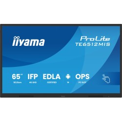 Monitor IIYAMA 163.9cm (65") TE6512MIS-B4AG 16:9 Touch 2xHDMI+2xUSB-C (Speditionsversand)