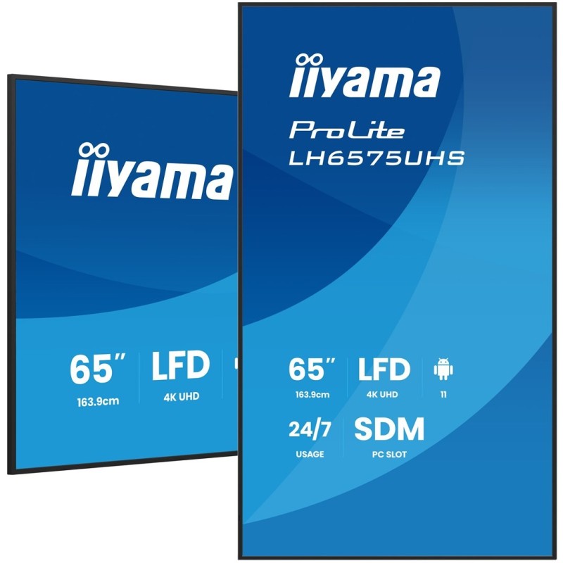 Monitor IIYAMA 164.0cm(65") LH6575UHS-B2AG 16:9 2xHDMI+2xUSB+3xDP Monitor IIYAMA 164.0cm(65") LH6575UHS-B2AG 16:9 2xHDMI+2xUSB+3xDP