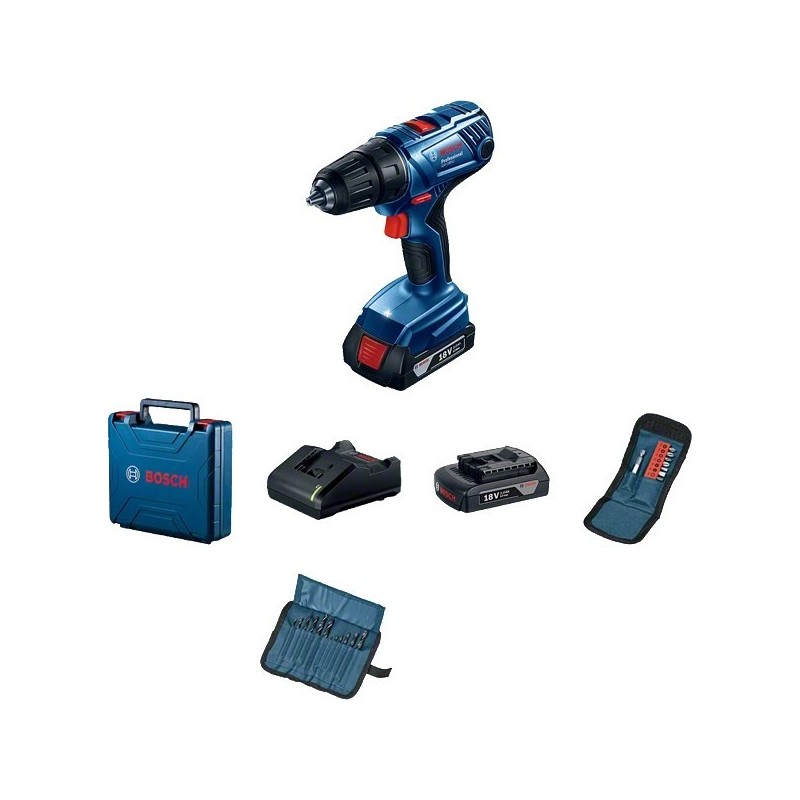 Bosch GSR 180-LI 1900 RPM Zamek centralny Wielobarwny Bosch GSR 180-LI 1900 RPM Zamek centralny Wielobarwny