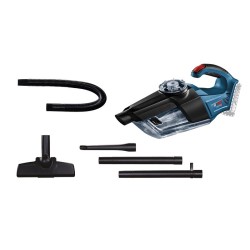 Bosch GAS 18V-1 Professional odkurzacz przenośny Czarny, Niebieski, Czerwony, Półprzezroczysty Bez worka