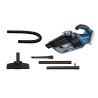 Bosch GAS 18V-1 Professional odkurzacz przenośny Czarny, Niebieski, Czerwony, Półprzezroczysty Bez worka