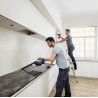 Bosch GAS 18V-1 Professional odkurzacz przenośny Czarny, Niebieski, Czerwony, Półprzezroczysty Bez worka