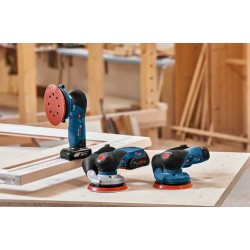Bosch GEX 18V-125 Professional Losowa szlifierka oscylacyjna 10000 RPM 20000 OPM Czarny, Niebieski, Szary, Czerwony