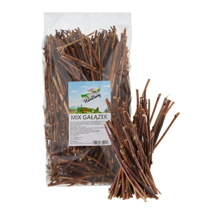 FACTORYHERBS HeroBunny MIX GAŁĄZEK 500g FACTORYHERBS HeroBunny MIX GAŁĄZEK 500g