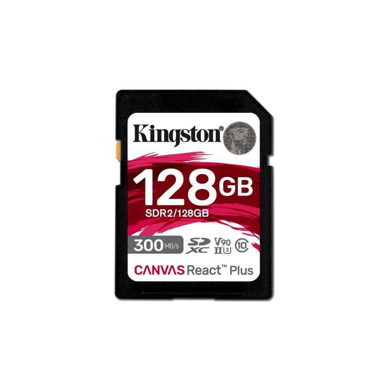 Kingston Technology Canvas React Plus 128 GB SD UHS-II Klasa 10