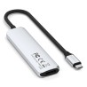 Satechi 4-w-1 USB-C Slim Multiport Adapter 4K - aluminiowy adapter do urządzeń mobilnych USB-C (USB-C, 4K HDMI, 2x USB-A)