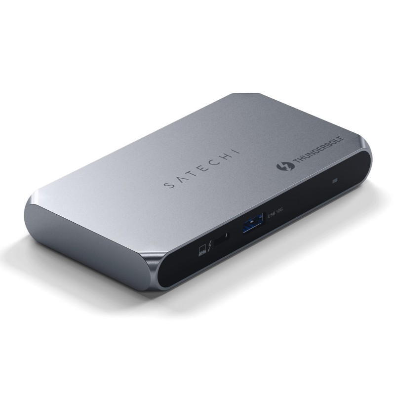 Satechi Thunderbolt 4 Slim Hub Pro - hub USB-C (port DC 20V, USB 3.2 Gen 2 Data Port, 3x port Thunderbolt 4) (space gray)