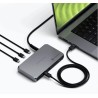 Satechi Thunderbolt 4 Slim Hub Pro - hub USB-C (port DC 20V, USB 3.2 Gen 2 Data Port, 3x port Thunderbolt 4) (space gray)