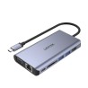 UNITEK uHUB O8+ Przewodowa USB 3.2 Gen 1 (3.1 Gen 1) Type-C Szary