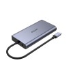 UNITEK uHUB O8+ Przewodowa USB 3.2 Gen 1 (3.1 Gen 1) Type-C Szary