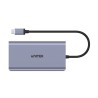 UNITEK uHUB O8+ Przewodowa USB 3.2 Gen 1 (3.1 Gen 1) Type-C Szary