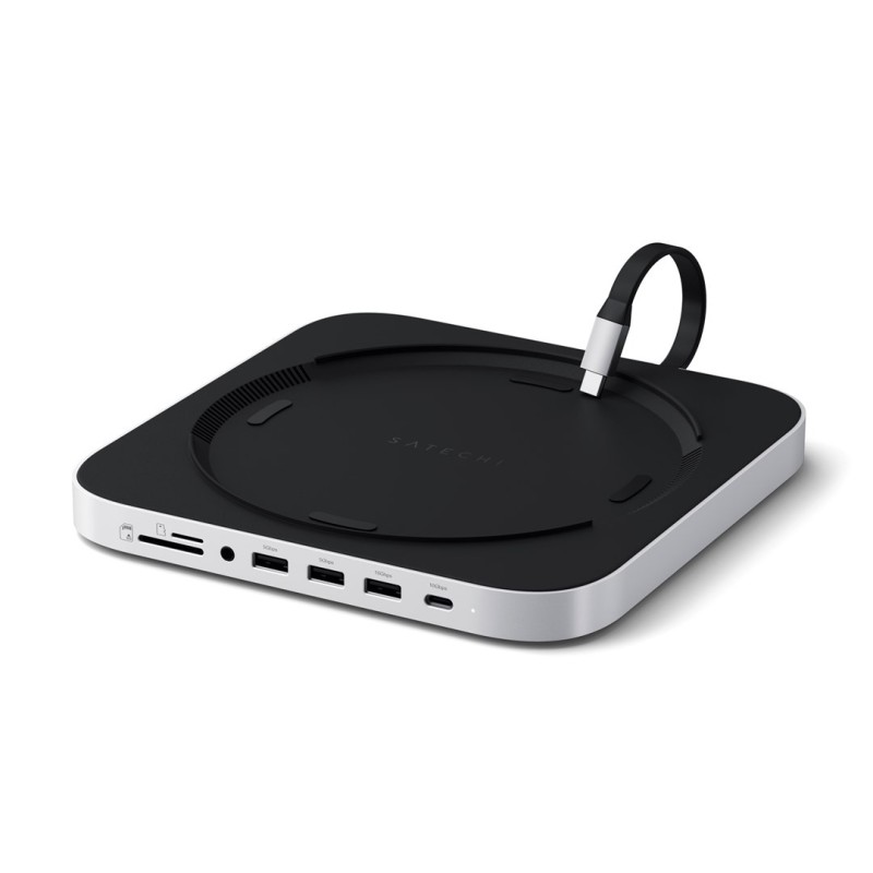 Satechi Stand & Hub - podstawka i hub do Mac Mini/Studio (USB-C 3.2, USB-A 3.2, 2x USB-A 3.0, 3,5mm jack, port micro/SD,