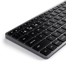 Klawiatura Satechi Slim X1 - klawiatura Bluetooth do trzech urządzeń USB-C US (space gray)