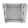 Szafa instalacyjna rack stojąca 19" 15U 600x800 szara drzwi szklane LCD Lanberg (Flat Pack) V2
