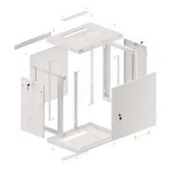 Lanberg WF01-6412-00S stojak 12U Szafa wisząca Szary