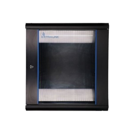 Extralink Szafa rack 12U 600x600 Czarna montowana na ścianie