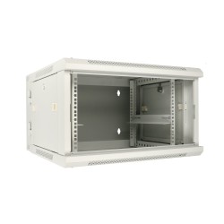 Extralink Szafa rack 6U 600x600 AZH Szara montowana na ścianie, dwusekcyjna