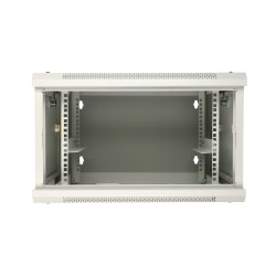 Extralink Szafa rack 6U 600x600 AZH Szara montowana na ścianie, dwusekcyjna