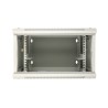 Extralink Szafa rack 6U 600x600 AZH Szara montowana na ścianie, dwusekcyjna