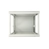 Extralink Szafa rack 12U 600x600 ASP Szara montowana na ścianie, drzwi blaszane pełne