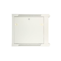 Extralink Szafa rack 12U 600x600 ASP Szara montowana na ścianie, drzwi blaszane pełne