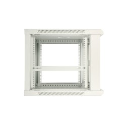 Extralink Szafa rack 12U 600x600 ASP Szara montowana na ścianie, drzwi blaszane pełne