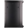 Extralink Szafa rack 12U 600x450 Czarna montowana na ścianie