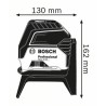 Bosch GCL 2-15 Niwelator liniowy/poziomowy 15 m 650 nm ( 1 mW)