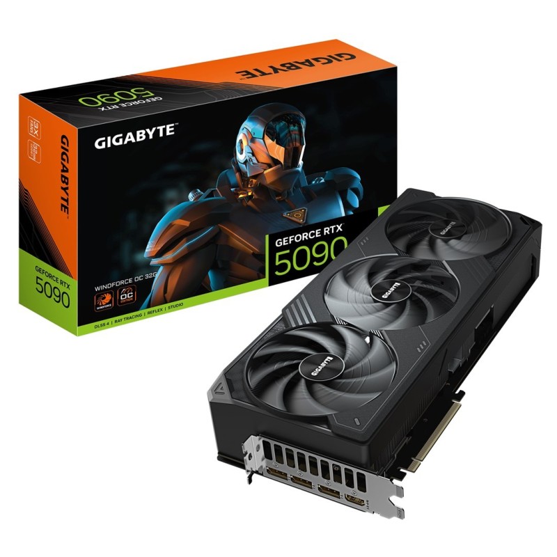 GIGABYTE GeForce RTX 5090 WINDFORCE OC 32G NVIDIA 32 GB GDDR7 GIGABYTE GeForce RTX 5090 WINDFORCE OC 32G NVIDIA 32 GB GDDR7