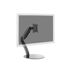Palec | Uchwyt biurkowy | Uniwersalny stojak na monitor LED/LCD ze sprężyną gazową | Pochylenie, obrót, regulacja wysokości,