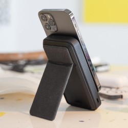 mophie 10000mAh Snap+ MagSafe Power Bank z podstawką, 10000 mAh, Litowo-jonowy (Li-Ion), Ładowanie bezprzewodowe, 20 W,
