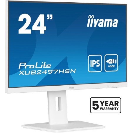 Płaski ekran iiyama 24 XUB2497HSN-W2 HDMI DP USB USB-C - 60,5 cm