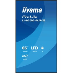 Płaski ekran iiyama LH6564UHS-B1AG 65 IN LCD UHD - 165.1 cm